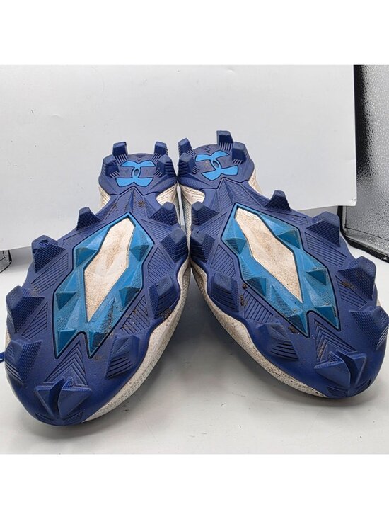 Under Armour Spotlight Franchise 2.0 Mens Size 10.5 Blue White Football Cleats main image 11